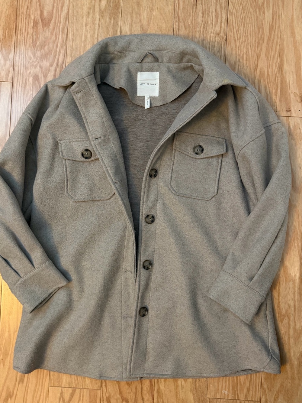 Avec Les Filles Shirt Jacket Sz Small